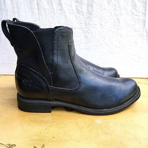 Timberland Savin Hill Chelsea Boots EU 37 US 6 Black Leather Moto Quiet Luxury